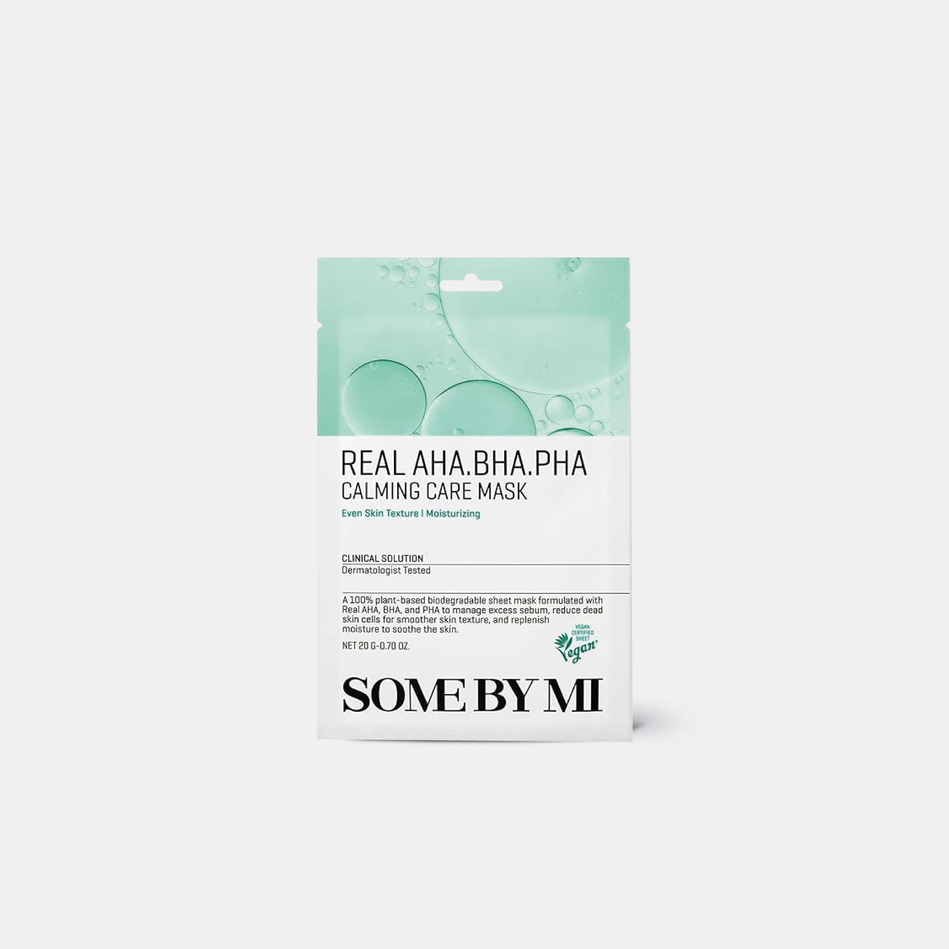 some by mi Real AHA-BHA-PHA Calming Care Mask| aha bha pha| sheet mask| some by mi | real care mask