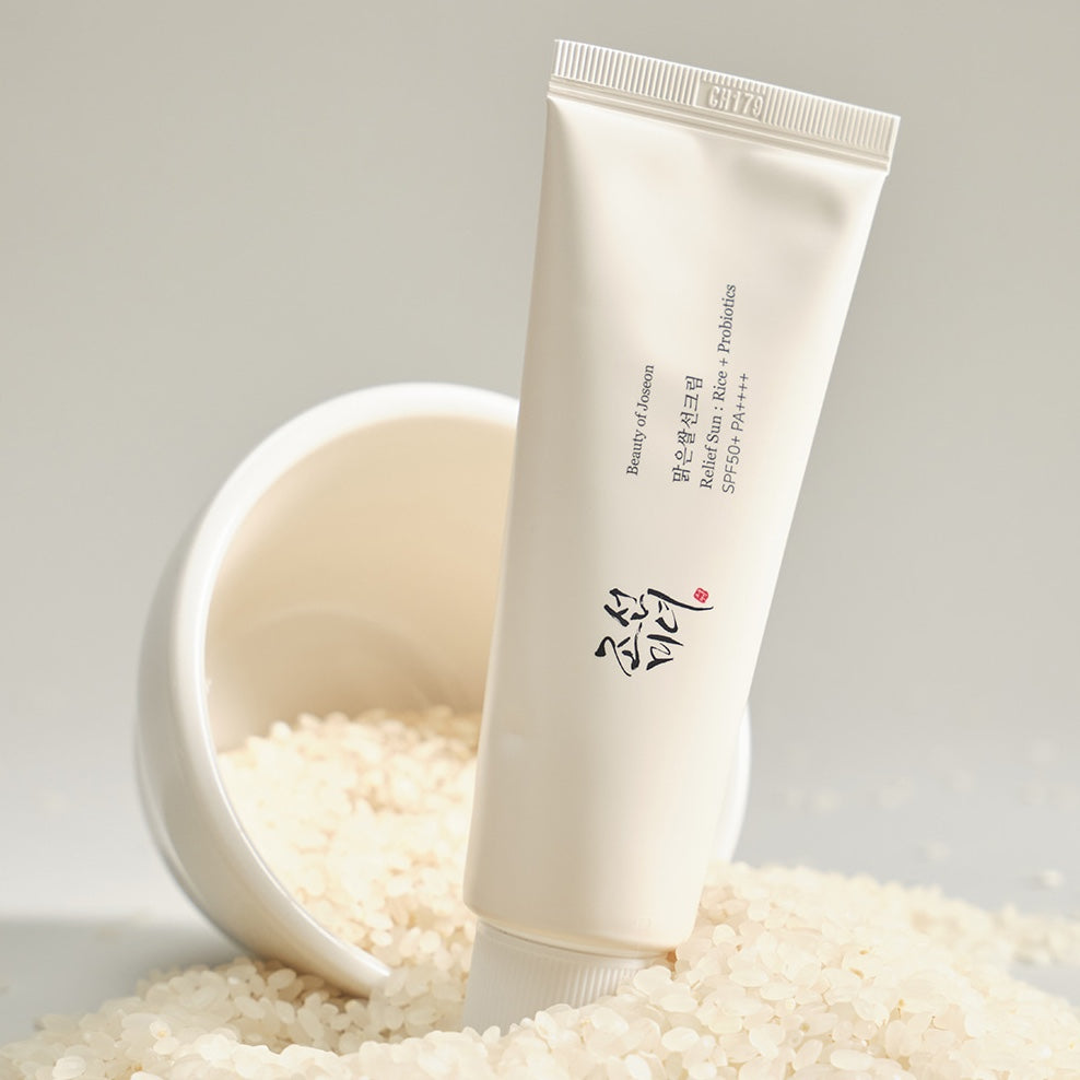 Relief Sun : Rice + Probiotics (SPF50+ PA++++)|Beauty of joseon|BOJ|beauty of joseon relief sun|beauty of joseon rice| rice sunscreen|rice suncream| 
