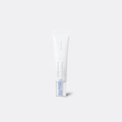 A white squeeze tube of SKIN1004 Madagascar Centella Azulene Peptide 5 Soothing Cream with a clear cap showing a light blue gel inside, centered on a light gray background.