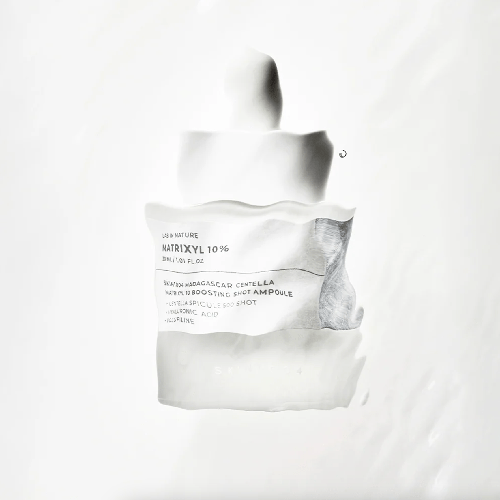 SKIN1004 Centella Matrixyl 10 Boosting Shot Ampoule, with Madagascar Centella and Matrixyl for anti-aging.