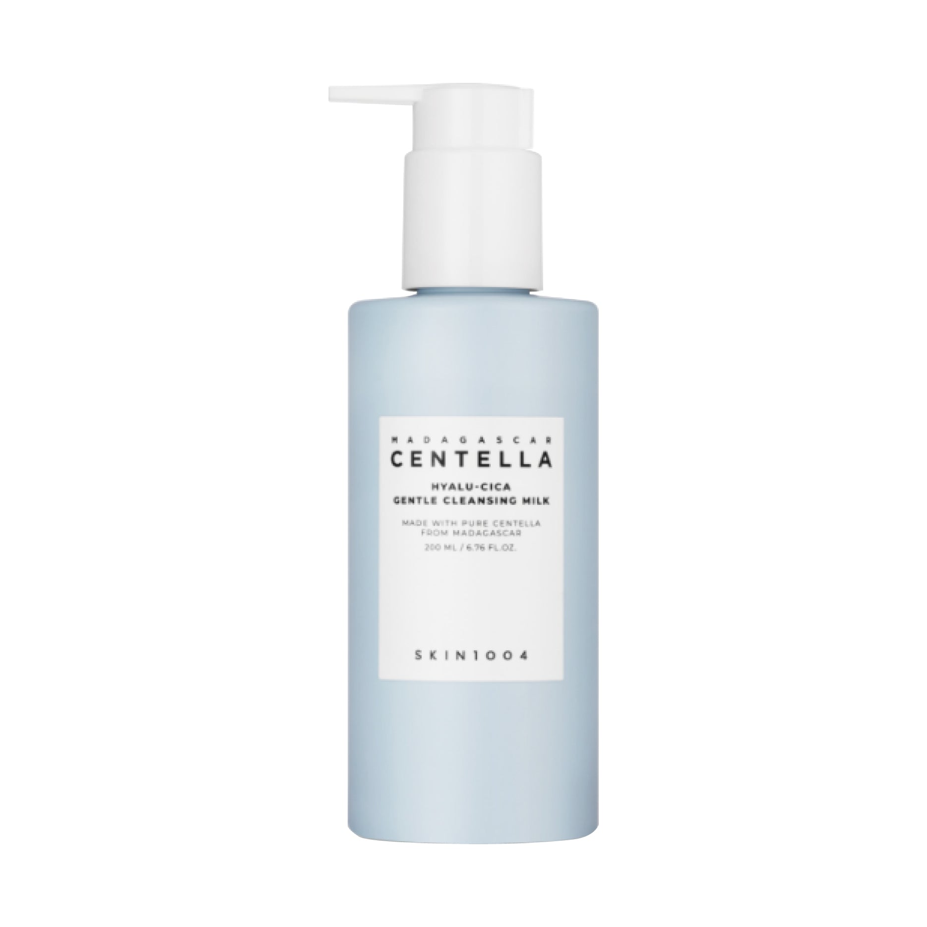 SKIN1004 Madagascar Centella Hyalu-Cica Gentle Cleansing Milk bottle with white backgorund
