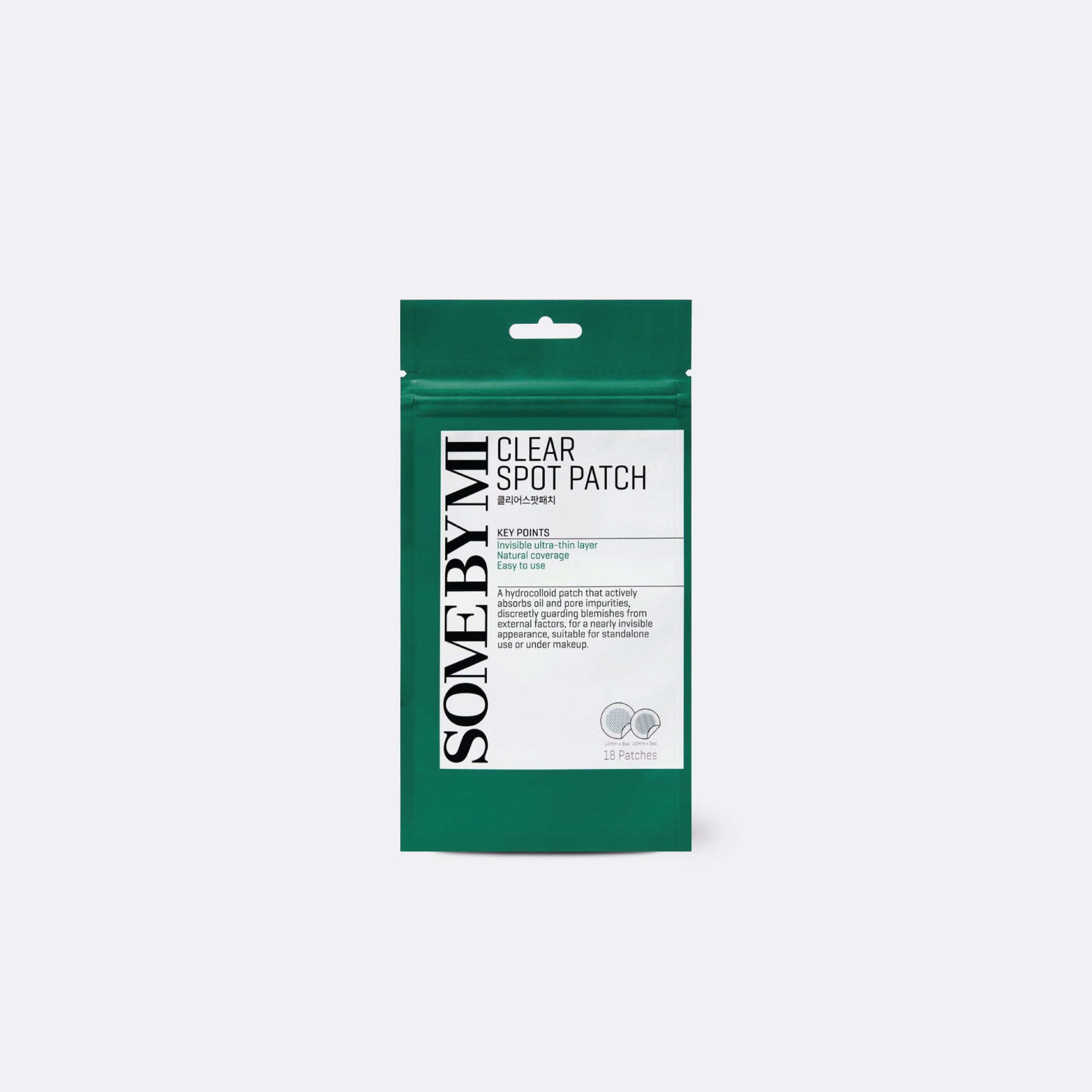 Green packaging of Some By Mi Clear Spot Patch on a white background