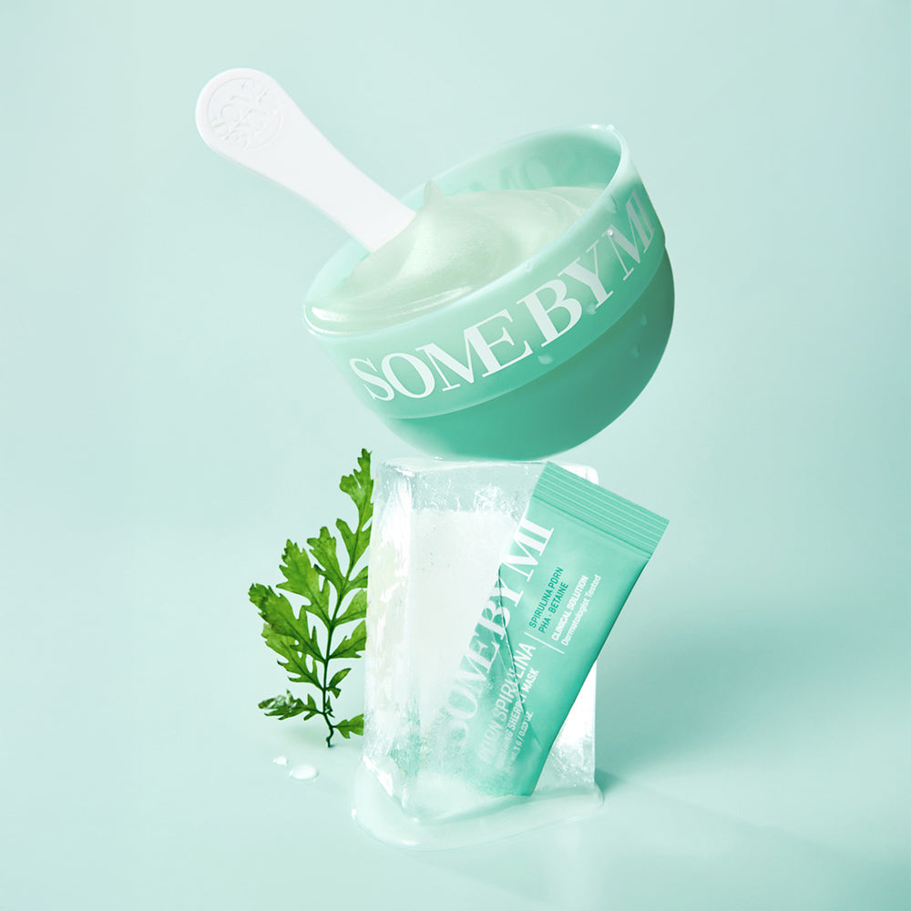 SOME BY MI PDRN| SOME BY MI Spirulina|Spirulina PDRN Soothing Sherbet Mask| Sherbet mask| face mask| cooling mask| 