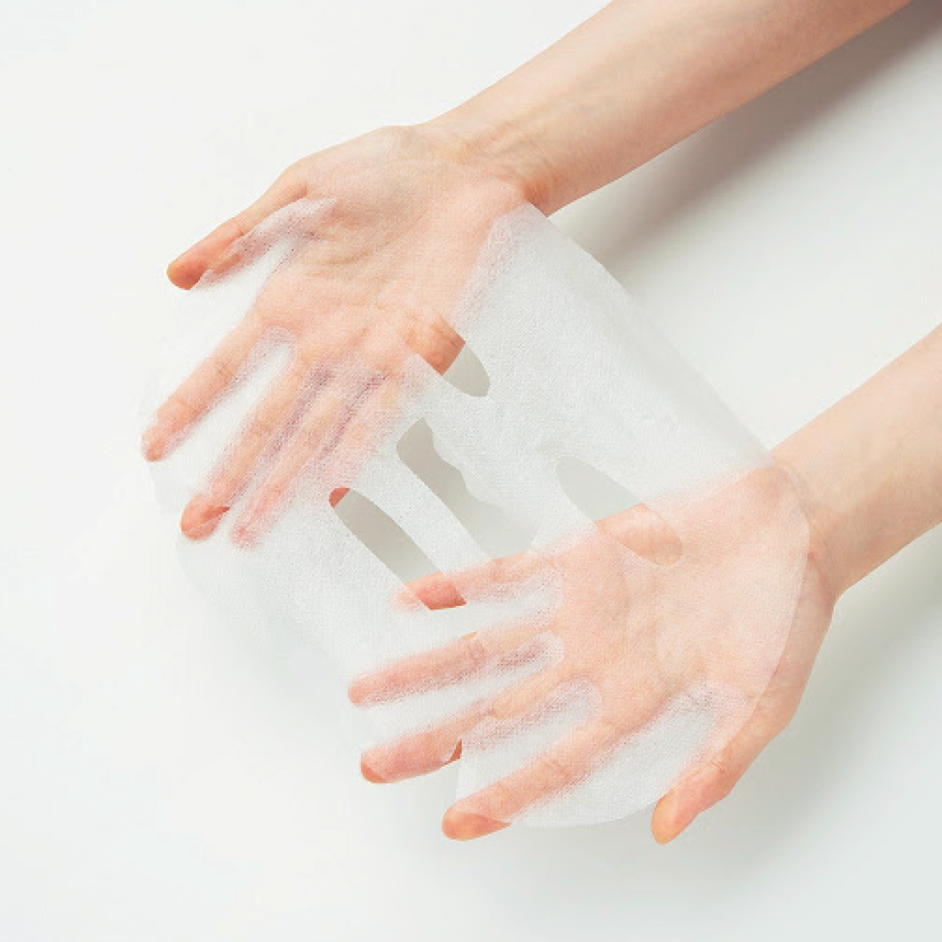 SOME BY MI Real Vitamin Brightening Care Mask on hands