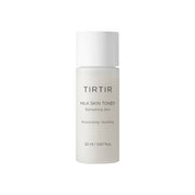 TIRTIR milk skin toner bottle on a white background
