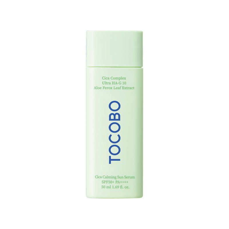 TOCOBO Cica Calming Sun Serum SPF50+ PA++++ on the white background