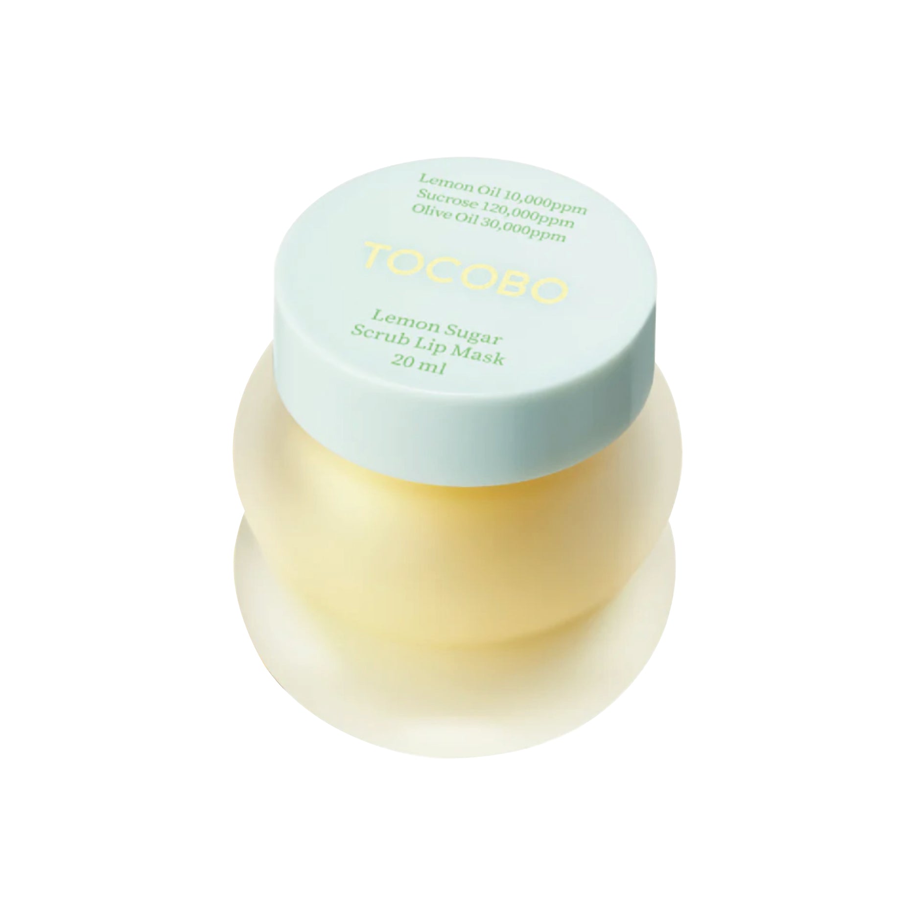 TOCOBO Lemon Sugar Lip Mask on white backgorund
