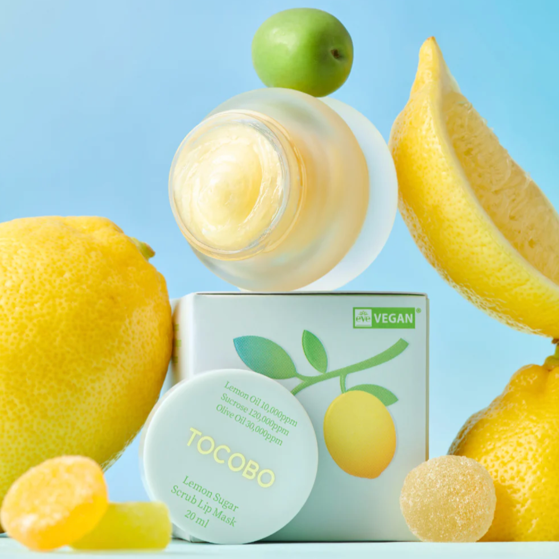 TOCOBO Lemon Sugar Lip Mask| Lip Scrub| lemon sugar lip mask| lip mask|plum lip|lip care|