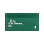 Green box of VT COSMETICS Cica Daily Soothing Mask with brand logo on a white background