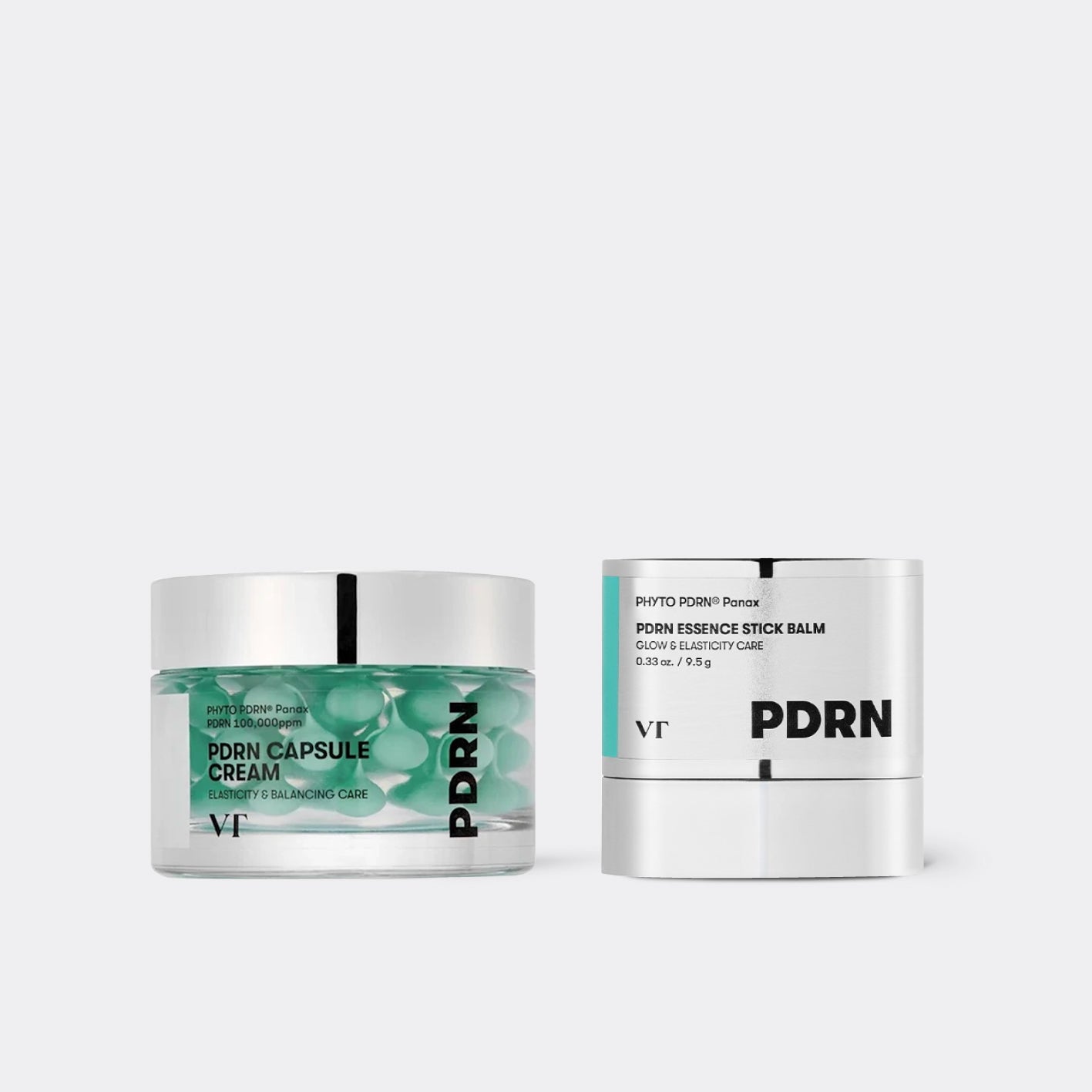 Two skincare products from VT Cosmetics PDRN on a white background