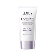 d'Alba Waterfull Tone-Up Sun Cream (Purple) on a white background