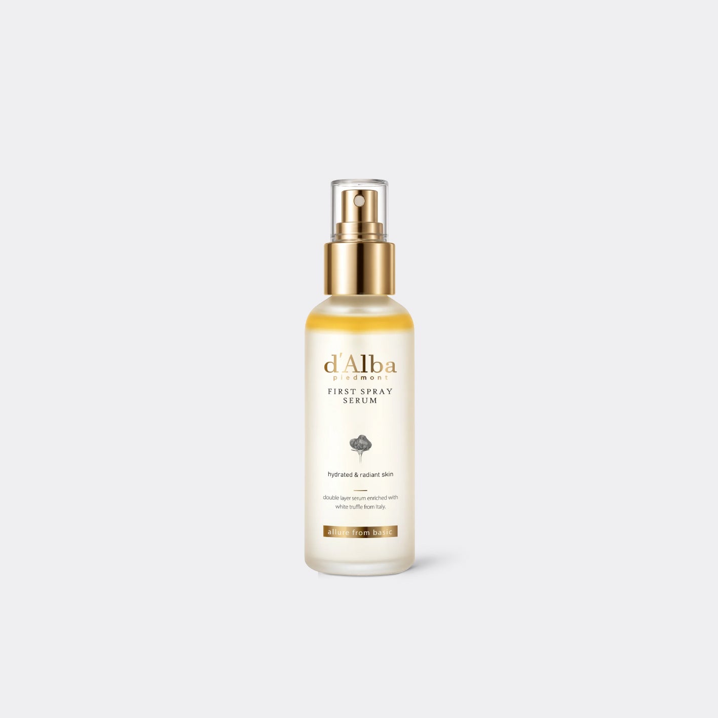 d'Alba White Truffle First Spray Serum  on a white background